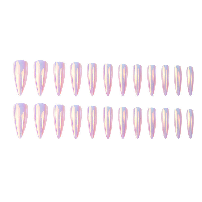 Aurora Pink Stiletto Long Nails
