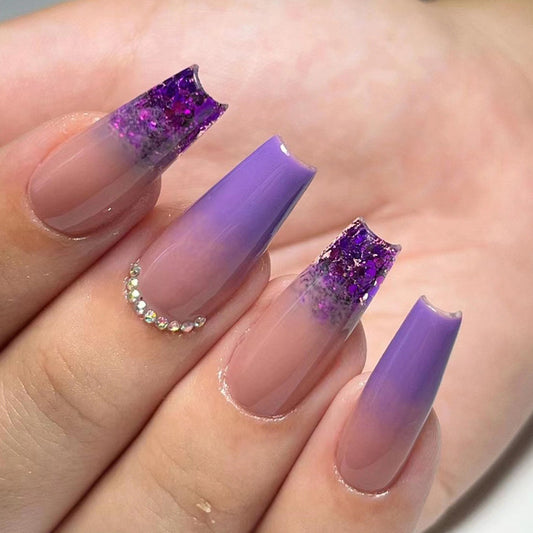 Sold Out- Purple Glitter Ombre